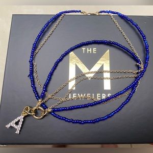 M Jewelers Belly Chain “A” Bahamas Beaded (VICTORIA & SOFIA X THE M) $80